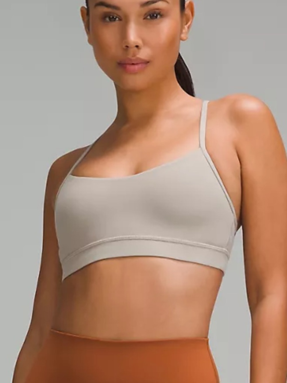 NWT Lululemon Flow Y Nulu Light Support Sports Bra A-C cups Riverstone 4